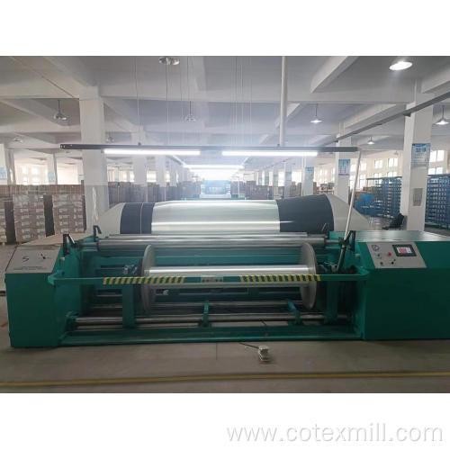 Sectional split warping machine